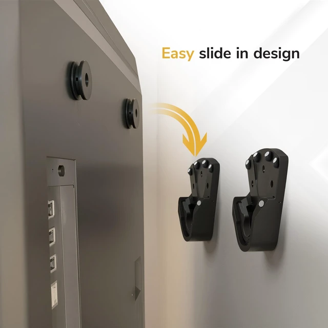 Alt view image 4 of 5 - Mount-It! No Stud Studless TV Wall Mount for 32100" TVs up to 165 lbs, No Drill Drywall Bracket, Universal VESA, Low Profile 0.94"