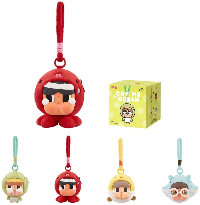 Main image of POP MART Crybaby Cry Me an Ocean Series Earphone Bag, Blind Box Portable Earbuds Case for Apple, Samsung, JBL, Headphone Earbud Protective Carrying Case Bag, Single Box