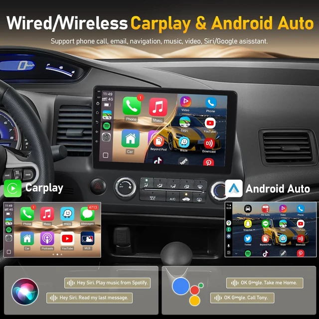Alt view image 3 of 5 - 10.1" Car Stereo for Honda Civic 2006-2011 -for Premium Audio System, 2+32G
