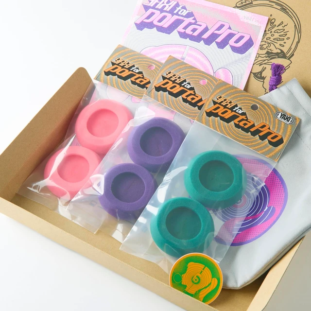 Main image of YAXI EARPADS for Koss PORTAPRO 3Pairs+Pouch ((Pink+Purple+Green)+Pouch)