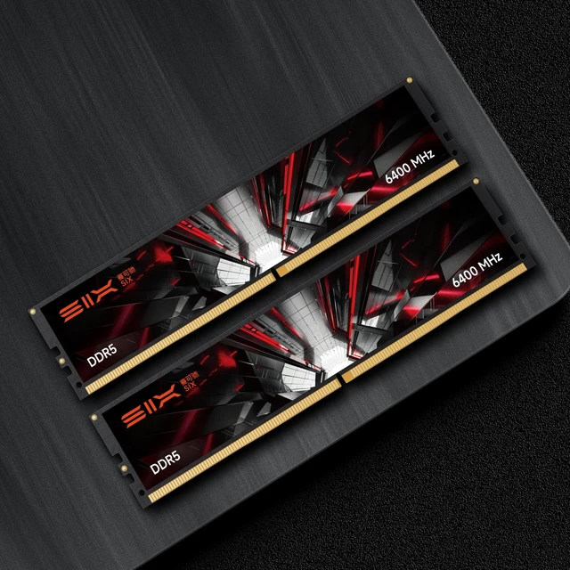 Alt view image 5 of 5 - SIX DDR5 RAM 2x16GB 6400MHz UDIMM Desktop Memory - 1.1V Low Voltage, On-Die ECC, 288-Pin Memory Module
