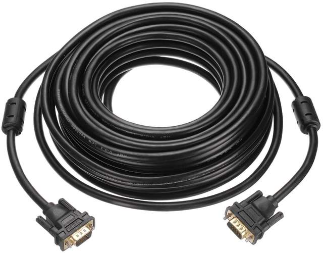 Main image of Nexarelle VGA Cable 49 ft 9 Pin Male to Male Video Cable Adapter Cord