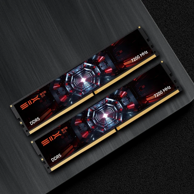 Alt view image 5 of 5 - SIX DDR5 RAM 2x16GB 7200MHz UDIMM Desktop Memory - 1.1V Low Voltage, On-Die ECC, 288-Pin Memory Module