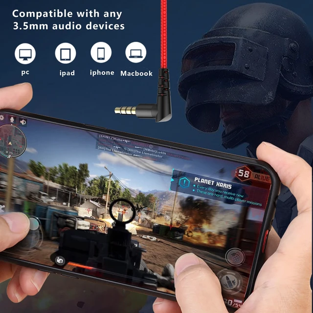 Alt view image 2 of 5 - KASOTT SoundMaster Pro V1 - Gaming Earphones with Dual Audio Drivers,Battle Buds,in-Line Mic with Mute and Volume Control, Compatible with Xbox Series,Xbox One,PS5,PS4,Switch,Pc with 3.5mm Aux