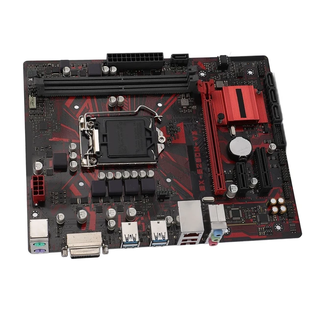 Alt view image 4 of 5 - Wisoqu EX B250M V3 Desktop Motherboard, Compatible with 7th 6th Generation Core i7 i5 i3 14nm CPU Processors, 2 DDR4 DIMM Slots for LGA 1151