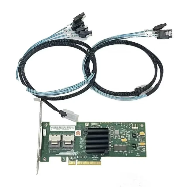 Alt view image 2 of 5 - SXTAIGOOD 9240-8i 9211-8I PCI Express 2.0 PCIe X8 IT Mode with SATA Cables
