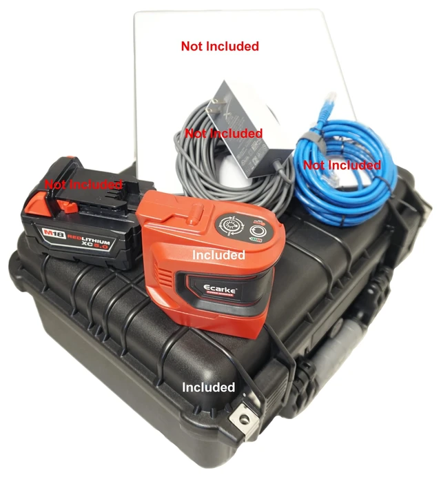 Alt view image 2 of 5 - Case with Inverter Fits Milwaukee 20V - Starlink & Battery Not Included