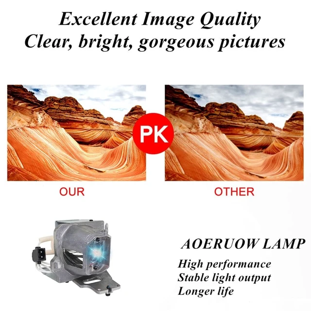 Alt view image 4 of 5 - AOERUOW BL-FU240E / BL-FU220E Original UHP240W Lamp Bulb with Housing