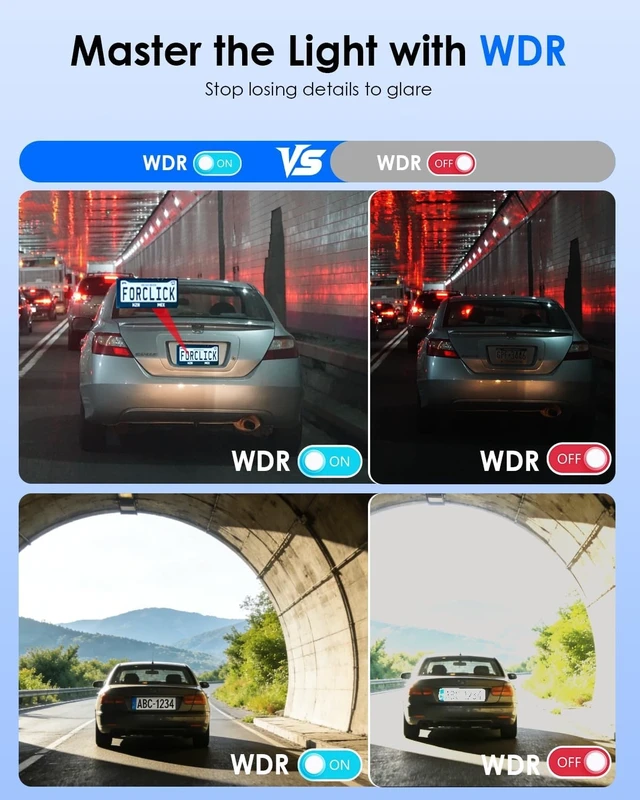 Alt view image 3 of 5 - 4K+4K Dash Cam Front and Rear, Free 128GB Card Included, 5.8GHz WiFi-20MB/s Fast Download, Dash Camera for Cars with Accurate GPS, G-Sensor, WDR Night Vision, 3.39" IPS Screen, 24H Parking Mode