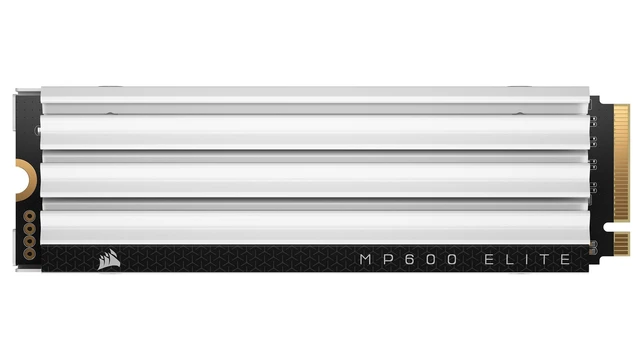Alt view image 3 of 5 - Corsair MP600 Elite 1TB M.2 PCIe Gen4 x4 NVMe SSD Optimized for PS5 Included Heatsink M.2 2280 Up to 7,000MB/sec Sequential Read High-Density 3D TLC NAND White