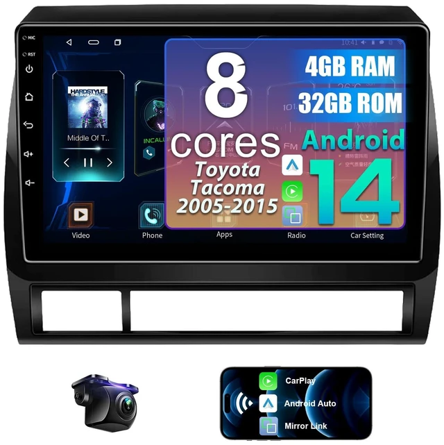 Main image of 8 Core 4+32G Android 14 Car Radio Stereo for Toyota Tacoma 2005-2015