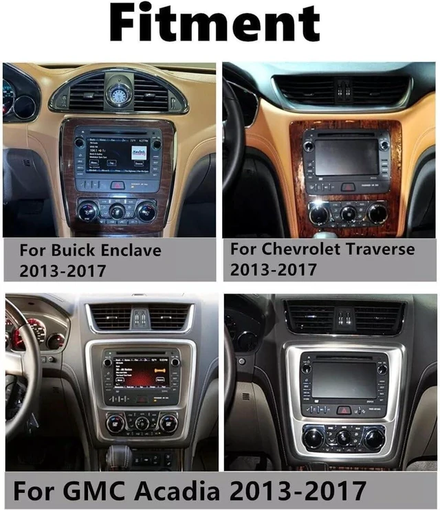 Alt view image 3 of 5 - Android 14 Car Radio Stereo for GMC Acadia 2013-2017,for Chevrolet Traverse 2013-2017,for Buick Enclave 2013-2017,7'' Carplay Stereo Screen with Carplay Android Auto,GPS Bluetooth Backup Camera,4+64G