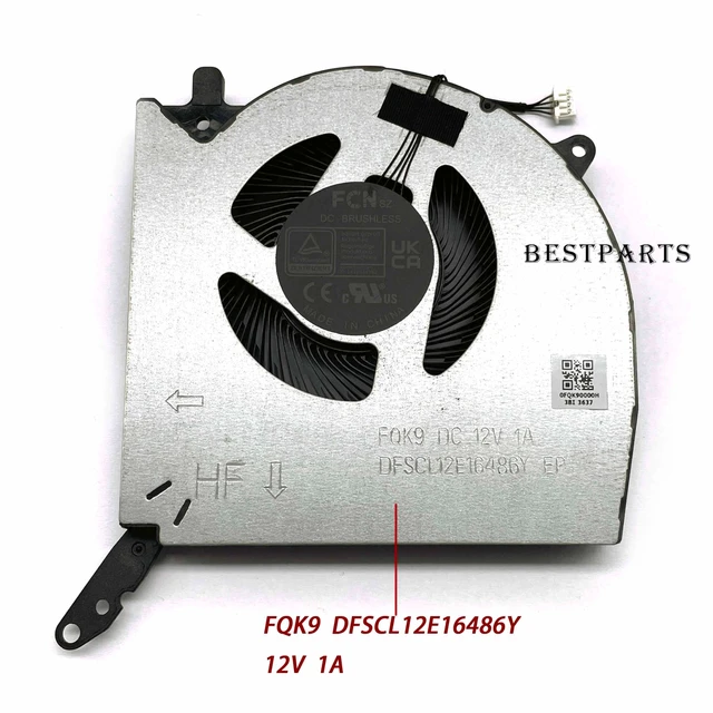 Alt view image 3 of 4 - BestParts Genuine CPU+GPU Cooling Fan Fits Legion Pro 5 16IRX9 (Type: 83DF)
