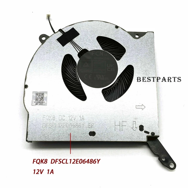 Alt view image 4 of 4 - BestParts Genuine CPU+GPU Cooling Fan Fits Legion Pro 5 16IRX9 (Type: 83DF)