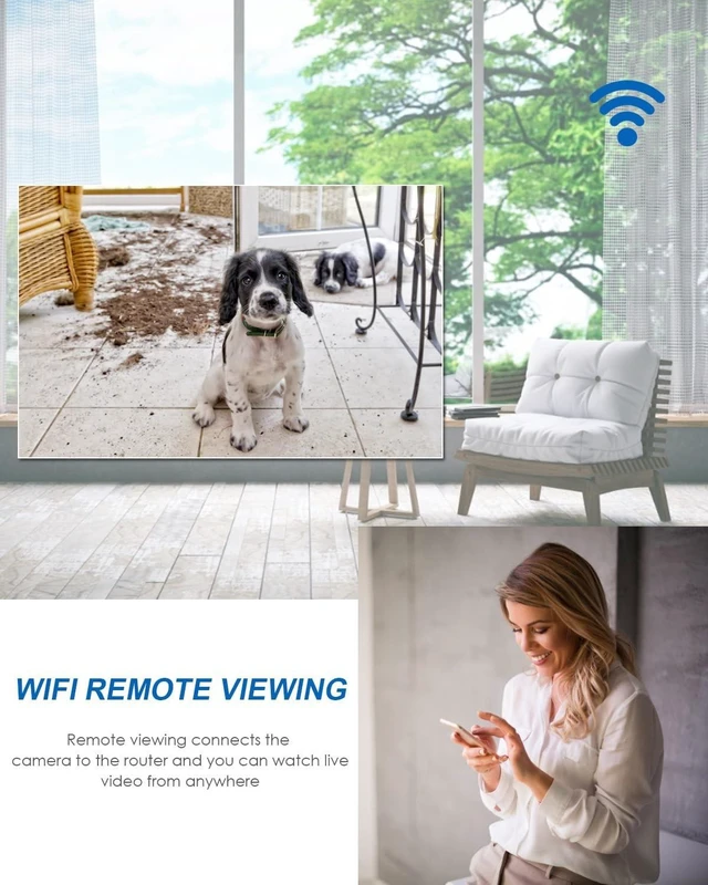 Alt view image 3 of 5 - Hidden Camera Clock 1080P WiFi Indoor Security Camera Clock No Audio