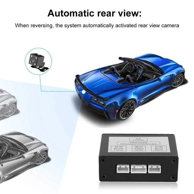 Alt view image 3 of 5 - Car Parking Camera Converter Video Switch Control Box Front Rear View Adapter 16V Auto Channel Switching Module for Reverse System DC12V Output