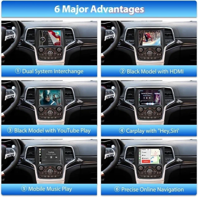 Alt view image 3 of 5 - Wireless Carplay Retrofit Kit Decoder for Porsche Cayenne 2016, for Porsche Macan 2017, for Porsche 911 2016-2018, Android Mirror Link AirPlay CarPlay Camera Function (PCM4.0 Black)