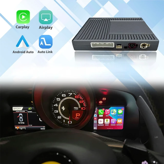 Alt view image 4 of 5 - Wireless Carplay Retrofit Kit Decoder for Porsche Cayenne 2016, for Porsche Macan 2017, for Porsche 911 2016-2018, Android Mirror Link AirPlay CarPlay Camera Function (PCM4.0 Black)
