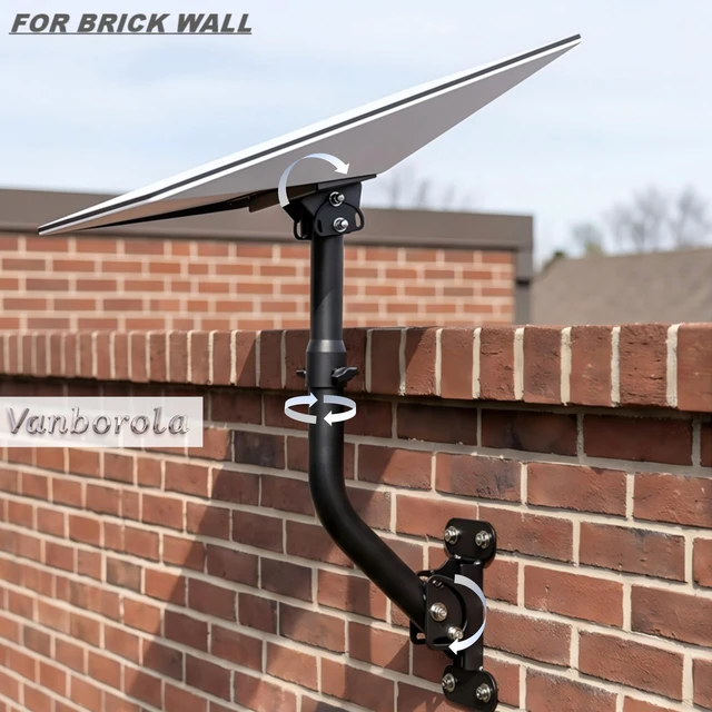 Alt view image 4 of 5 - Starlink Mount,Wall Mount for Starlink Gen 3,Premium Carbon Steel Mount with Pivot Base,Satellite TV Dish Mounts for Starlink,Starlink Standard 4/4X/V3 Dish