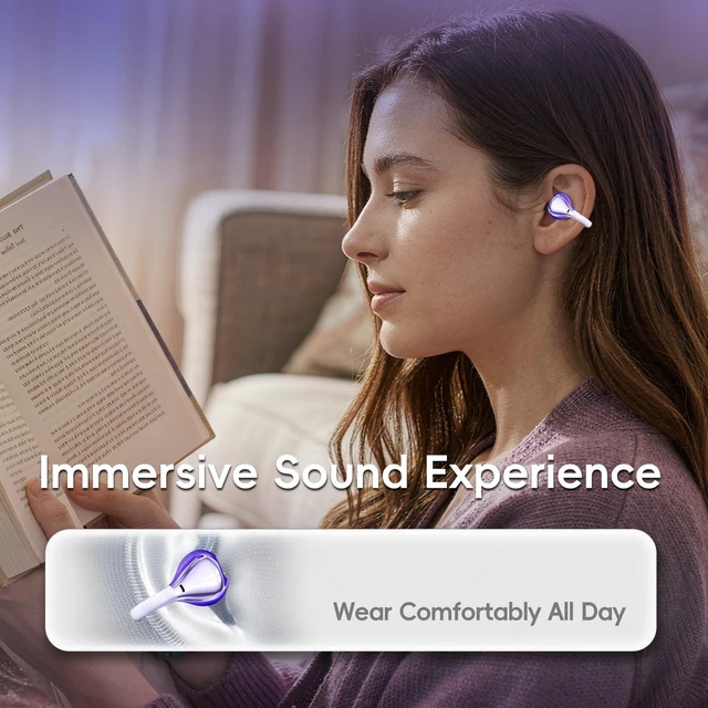 Alt view image 2 of 5 - OceanSunds Clip-On Earbuds, Open-Ear Wireless Bluetooth 6.0 Headphones