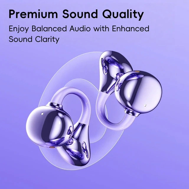 Alt view image 5 of 5 - OceanSunds Clip-On Earbuds, Open-Ear Wireless Bluetooth 6.0 Headphones
