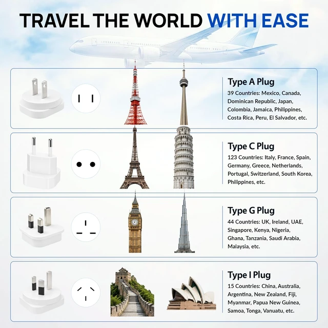 Alt view image 2 of 5 - 1200W Voltage Converter US to Europe for Hair Dryers, US to Worldwide