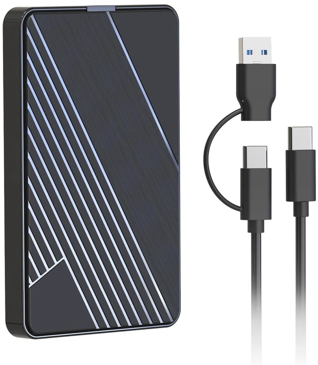 Main image of 500GB External Hard Drive,USB 3.0 and USB-C Storage Expansion Mobile HDD