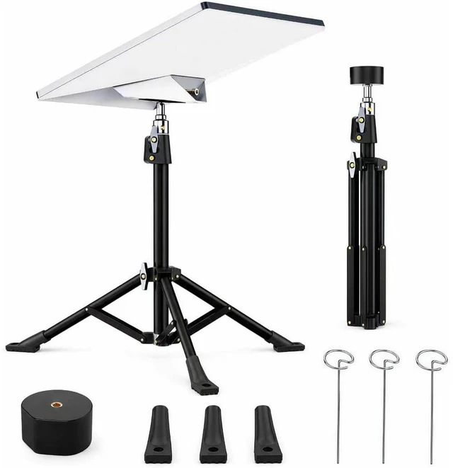 Main image of Starlink mini Tripod Mount Compatible with New and Old Starlink Mini Models Adjustable 16.5-23.6 in Stand with Adapter, 3 Foot Pads, 3 Ground Stakes and Carry Bag for Camping and RV Trips