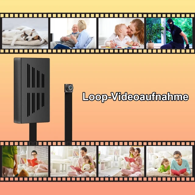 Alt view image 2 of 5 - VHLTTYV Mini Video Cameras 1080P Mini Portable Nanny Video Recorder with Motion Detection Security Cameras for Home, Office