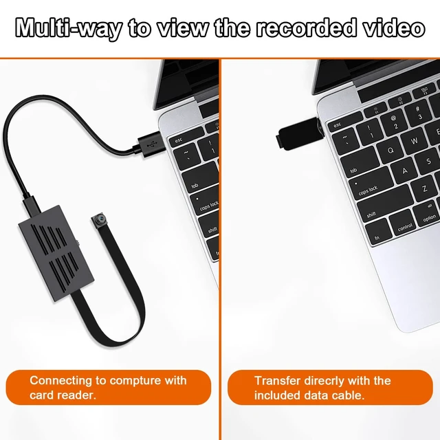 Alt view image 5 of 5 - VHLTTYV Mini Video Cameras 1080P Mini Portable Nanny Video Recorder with Motion Detection Security Cameras for Home, Office