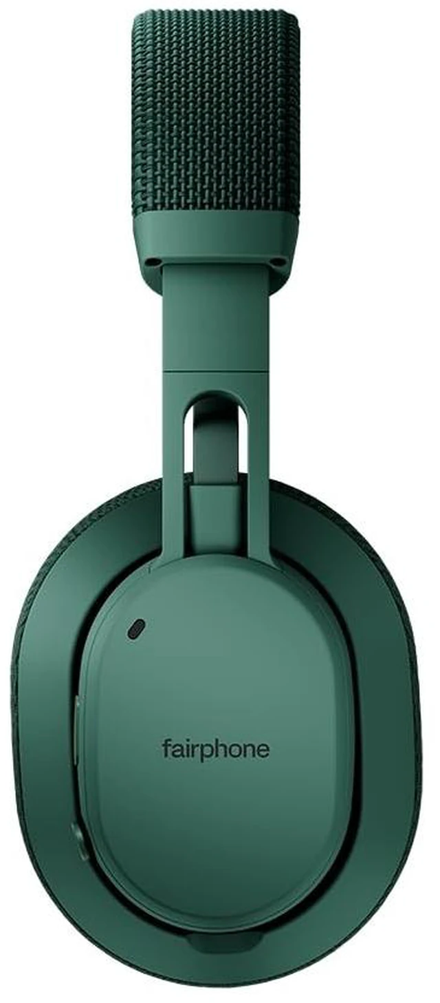Alt view image 3 of 5 - Fairphone Fairbuds XL Forest Green Over-Ear Wireless Headphones with Active Noise Cancelling, aptX-HD 24-bit Audio, 30 H Battery, IP54 Weatherproof, Replaceable Parts