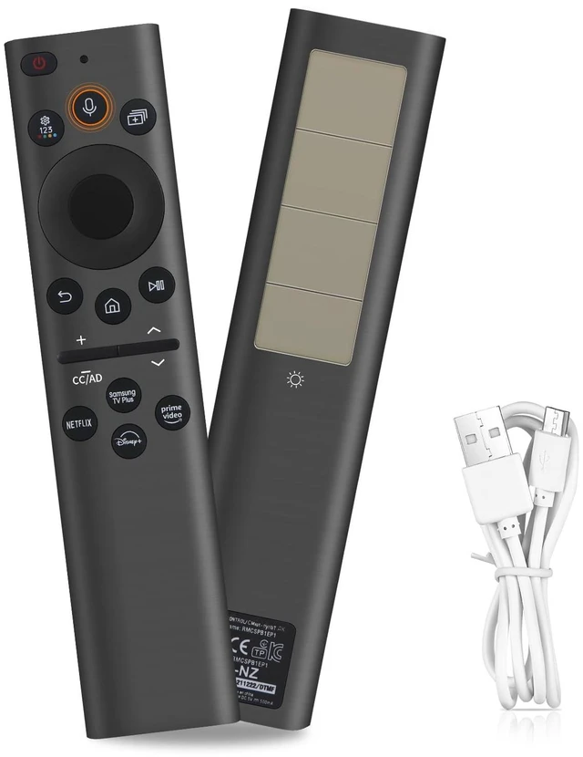 Main image of BN59-01385A Remote for Samsung Smart TV, Solar & USB-C Rechargeable, Universal Replacement for Samsung 2019-2026 Smart TVs with Voice Control, Shortcut Buttons