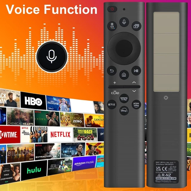 Alt view image 5 of 5 - BN59-01385A Remote for Samsung Smart TV, Solar & USB-C Rechargeable, Universal Replacement for Samsung 2019-2026 Smart TVs with Voice Control, Shortcut Buttons
