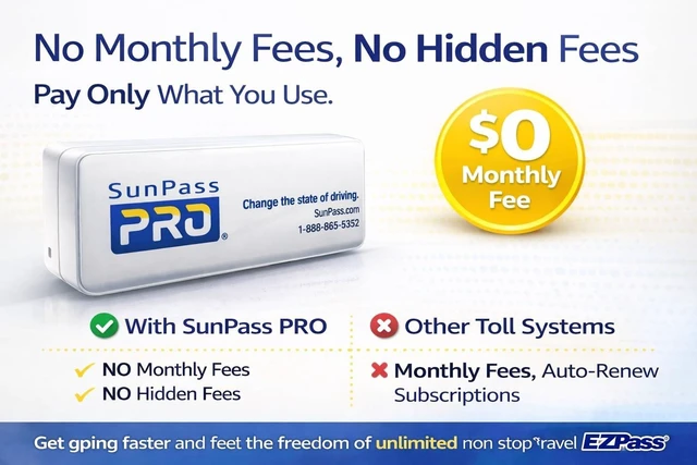 Alt view image 5 of 5 - SunPass PRO Portable Toll Transponder Prepaid Toll Pass for Florida & 21 States ^^ Works with E-ZPass ^^ Easy Install ^^ No Monthly Fees ^^ Travel Smart Across USA