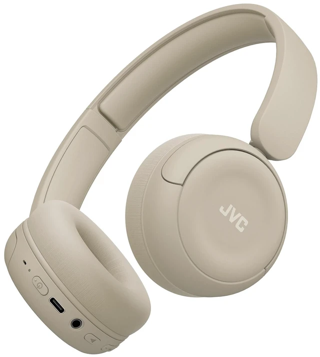 Alt view image 3 of 5 - JVC Wireless Headphones with 50H Battery Life, Soft Cushions, Foldable Design, Bluetooth 5.3, Multipoint Connection, App EQ, Built-in Mic Matte Beige - HAS59WC