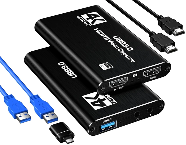 Main image of Fulfalic HDMI Capture Card, USB 3.0 1080P 60FPS Video Capture Card with HDMI Loop-Out & Mic Input, Low Latency Game Capture for Streaming, Compatible with PS5/PS4/Xbox/Switch/Camera, OBS Windows Mac