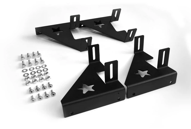 Main image of HzCHSyanna 2 Amp Amplifier Rack Audio Rack Systems Stacking Brackets for Sound Equipment,Black