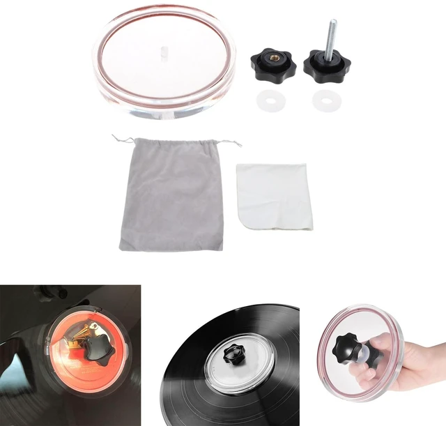 Alt view image 2 of 4 - Tebatu Electronic Products,Vinyl Record Cleaner Clamp Lable Saver Protector Waterproof Acrylic Clean Tool