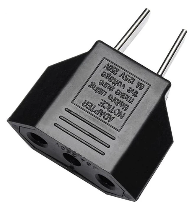 Main image of (100 Pack) ALINNA EU Europe to US USA America Travel Plug Adapter AC Outlet Power Converter