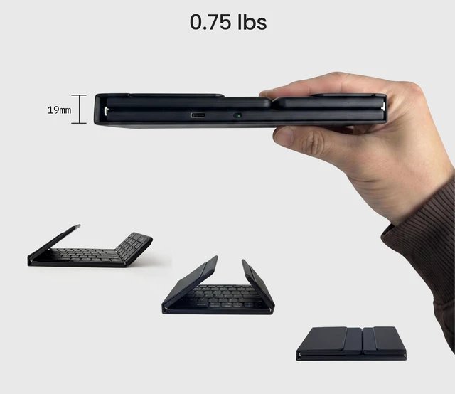Alt view image 4 of 5 - STXND Foldable Keyboard and Mouse, Portable Keyboard for Laptop