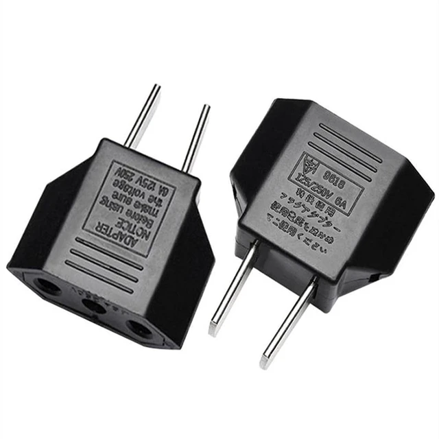 Alt view image 5 of 5 - (100 Pack) ALINNA EU Europe to US USA America Travel Plug Adapter AC Outlet Power Converter