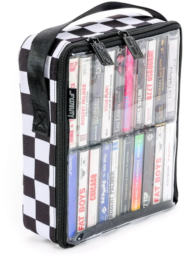 Main image of Fydelity Blank Cassette Tape Carrying Case, Cassette Tape Storage Case 20pc