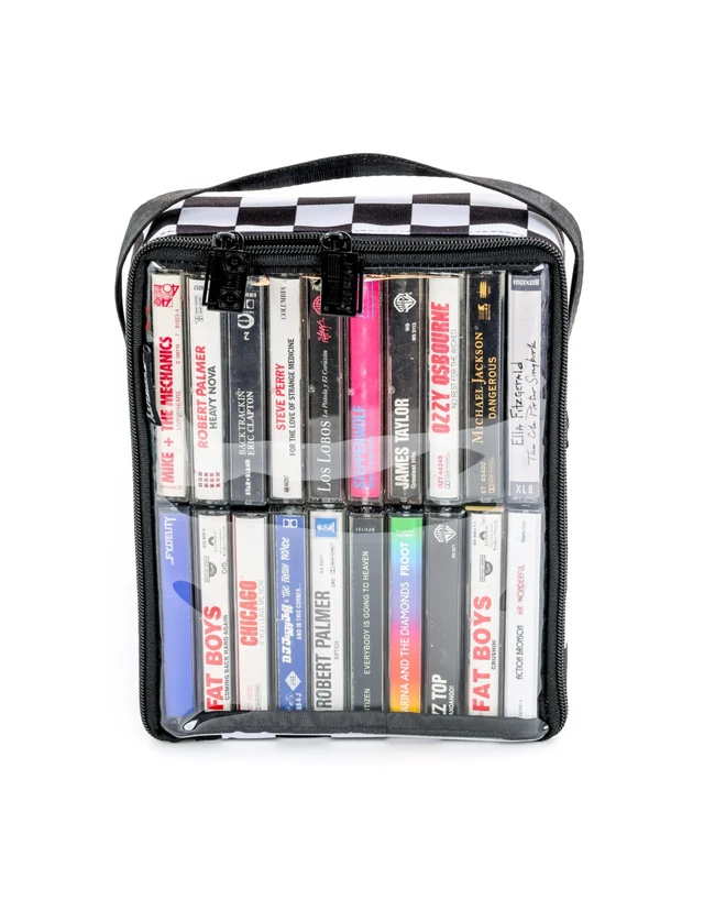 Alt view image 5 of 5 - Fydelity Blank Cassette Tape Carrying Case, Cassette Tape Storage Case 20pc