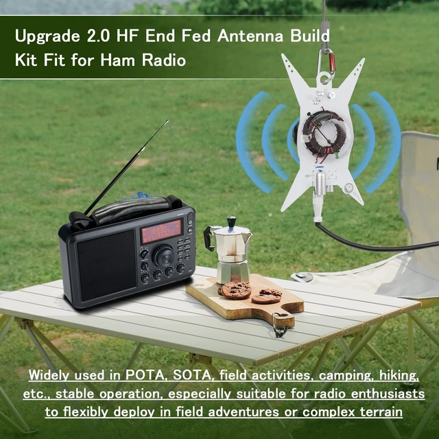 Alt view image 5 of 5 - End Fed Half Wave Antenna for Ham Radio, 49:1 & 9:1