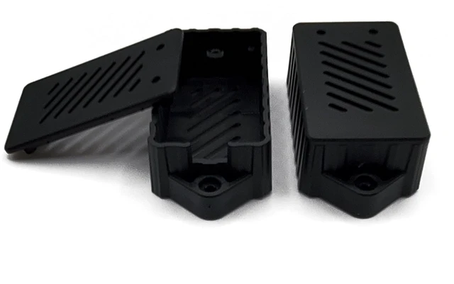 Main image of Premium ESP32 Computer Case, 2-Pack, Inject Molded, Passthrough (Black)