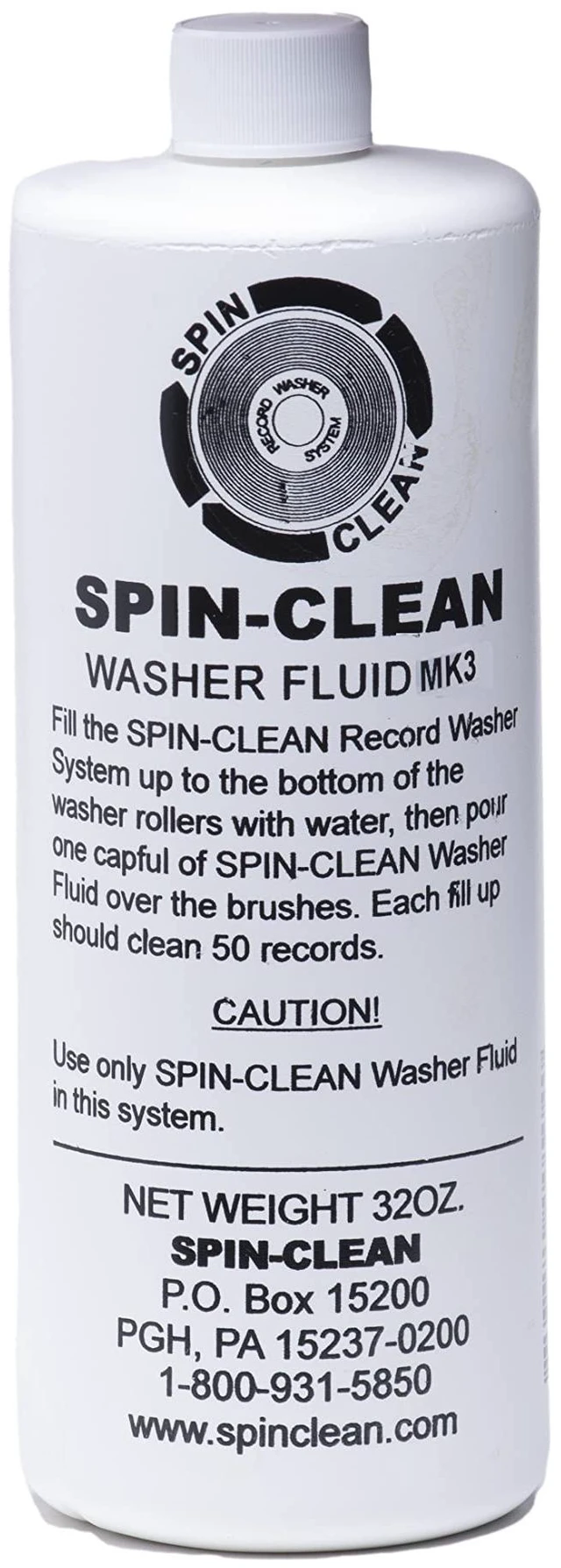 Main image of Spin-Clean Record Washer Fluid 32oz. ^^ Alcohol-Free Record Cleaner Solution ^^ Vinyl Record Cleaner Fluid