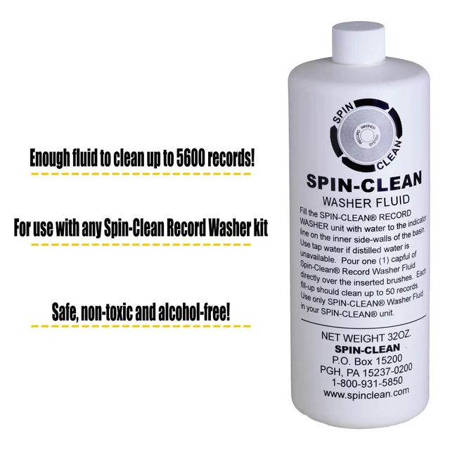 Alt view image 2 of 5 - Spin-Clean Record Washer Fluid 32oz. ^^ Alcohol-Free Record Cleaner Solution ^^ Vinyl Record Cleaner Fluid