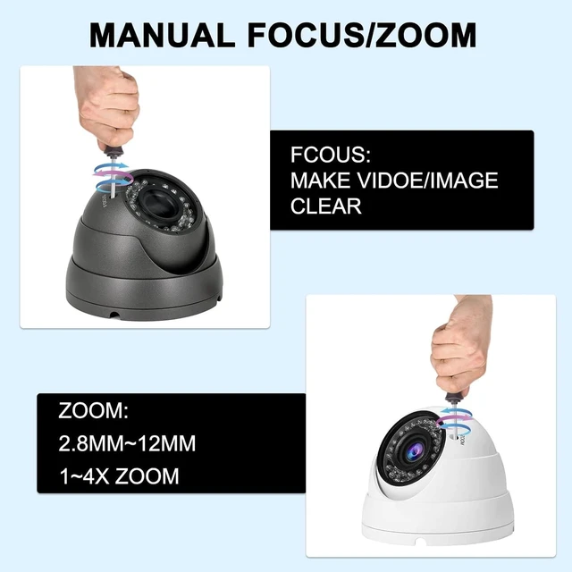 Alt view image 3 of 5 - 2MP 1080P Analog CCTV Camera 4-in-1 (TVI/AHD/CVI/960H/CVBS) Security Camera
