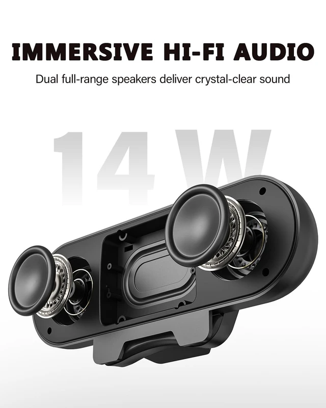 Alt view image 2 of 5 - Computer Speakers for Desktop PC,USB-C/A Monitor Speakers with 2 EQ Modes