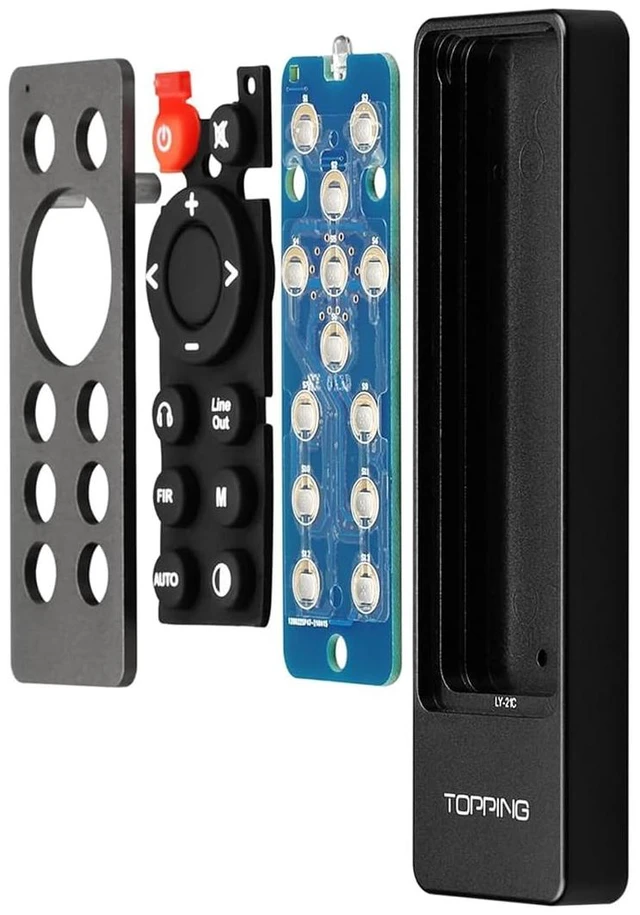 Alt view image 2 of 5 - Topping RC-22 Remote Control for DX3 pro+, E50, D50s, E30II, E70, E70V, D70 pro, E30 II Lite, DX9, D70p OCTO, Centaurus, D70Pro Sabre, DX5, DX5 L, D30pr, D70s, D90SE, DX3pro, EX5, DM7, D90LE